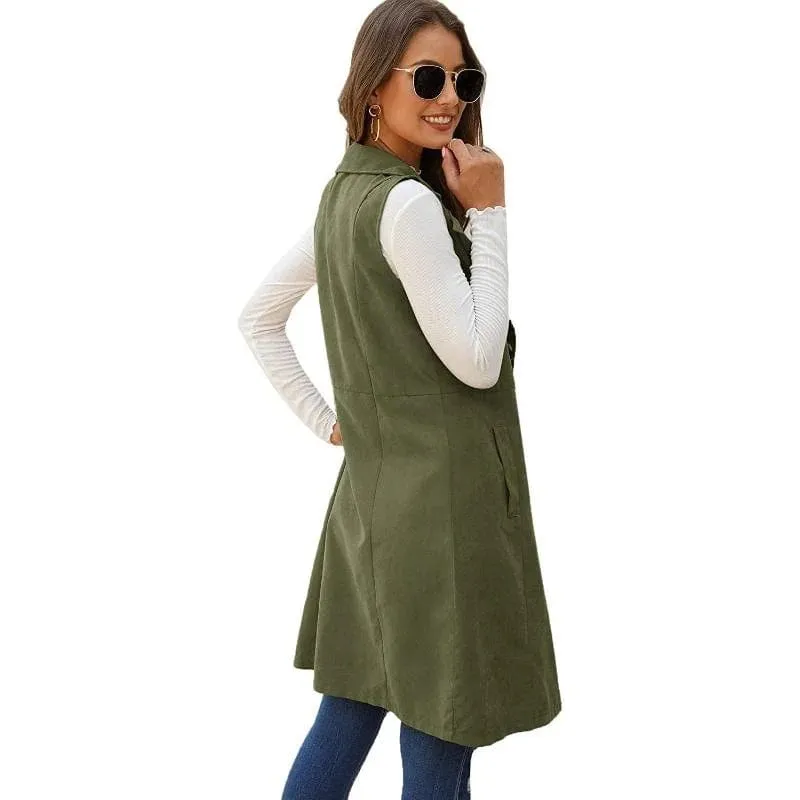 Annie Long Cotton Vest Jacket