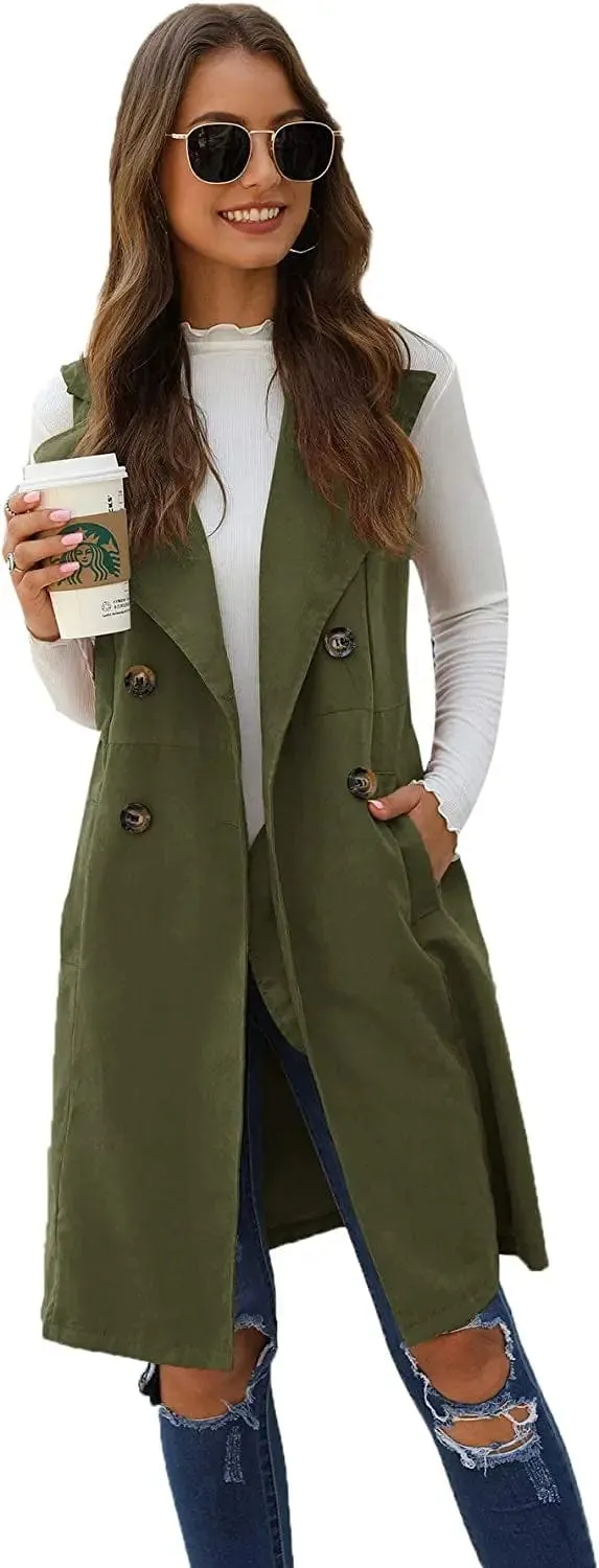 Annie Long Cotton Vest Jacket