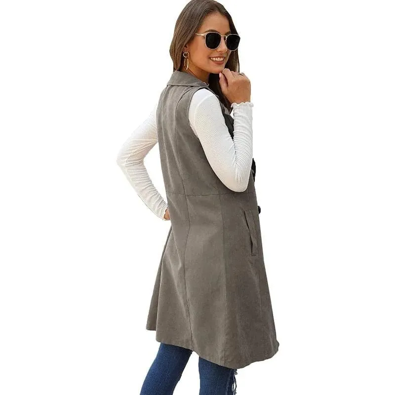 Annie Long Cotton Vest Jacket