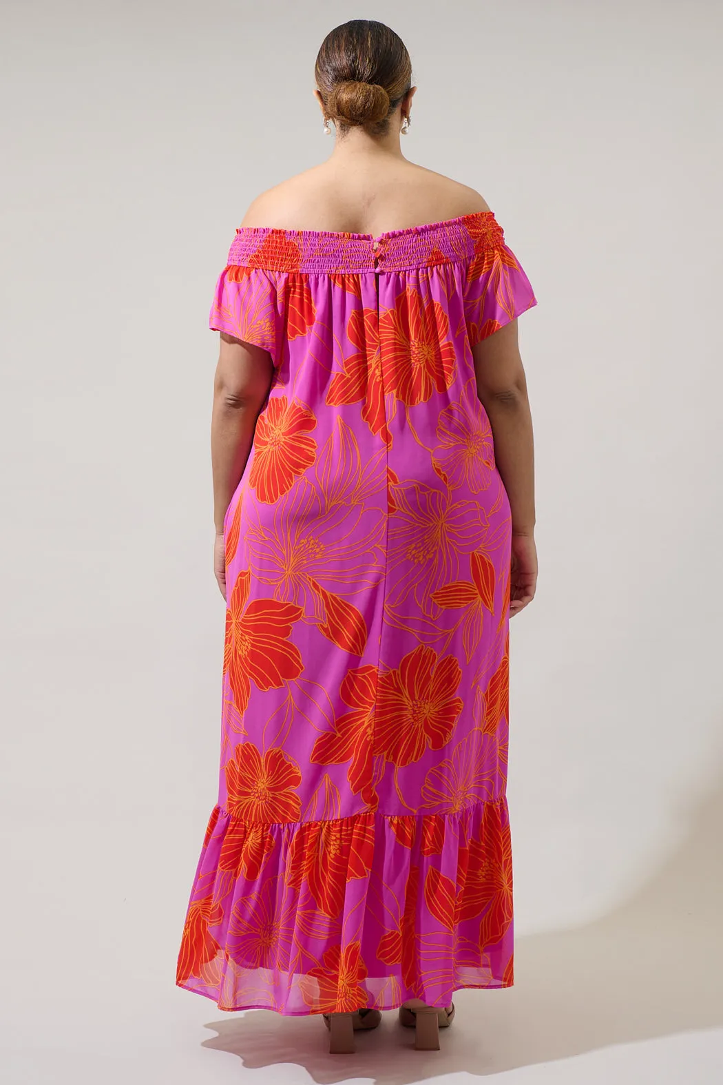 Blakeley Floral Jane Smocked Maxi Dress Curve