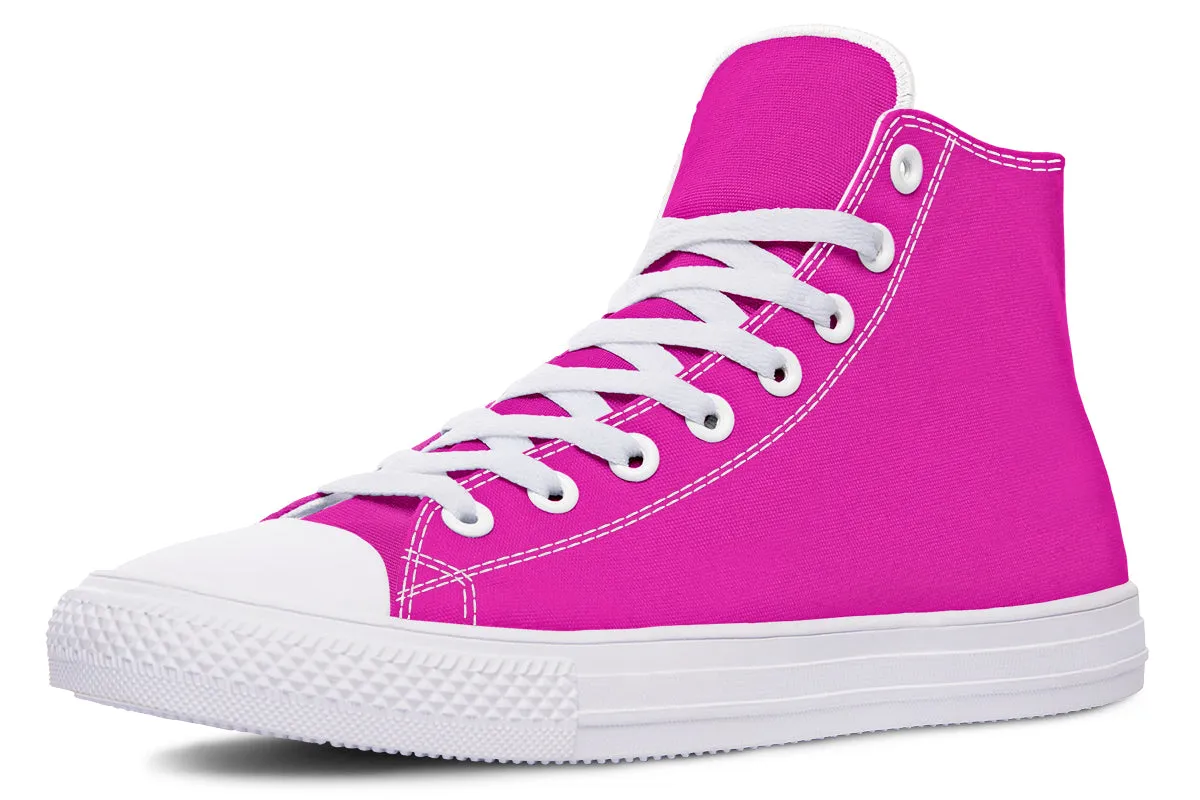 Blue And Pink Mismatch High Tops