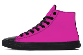 Blue And Pink Mismatch High Tops