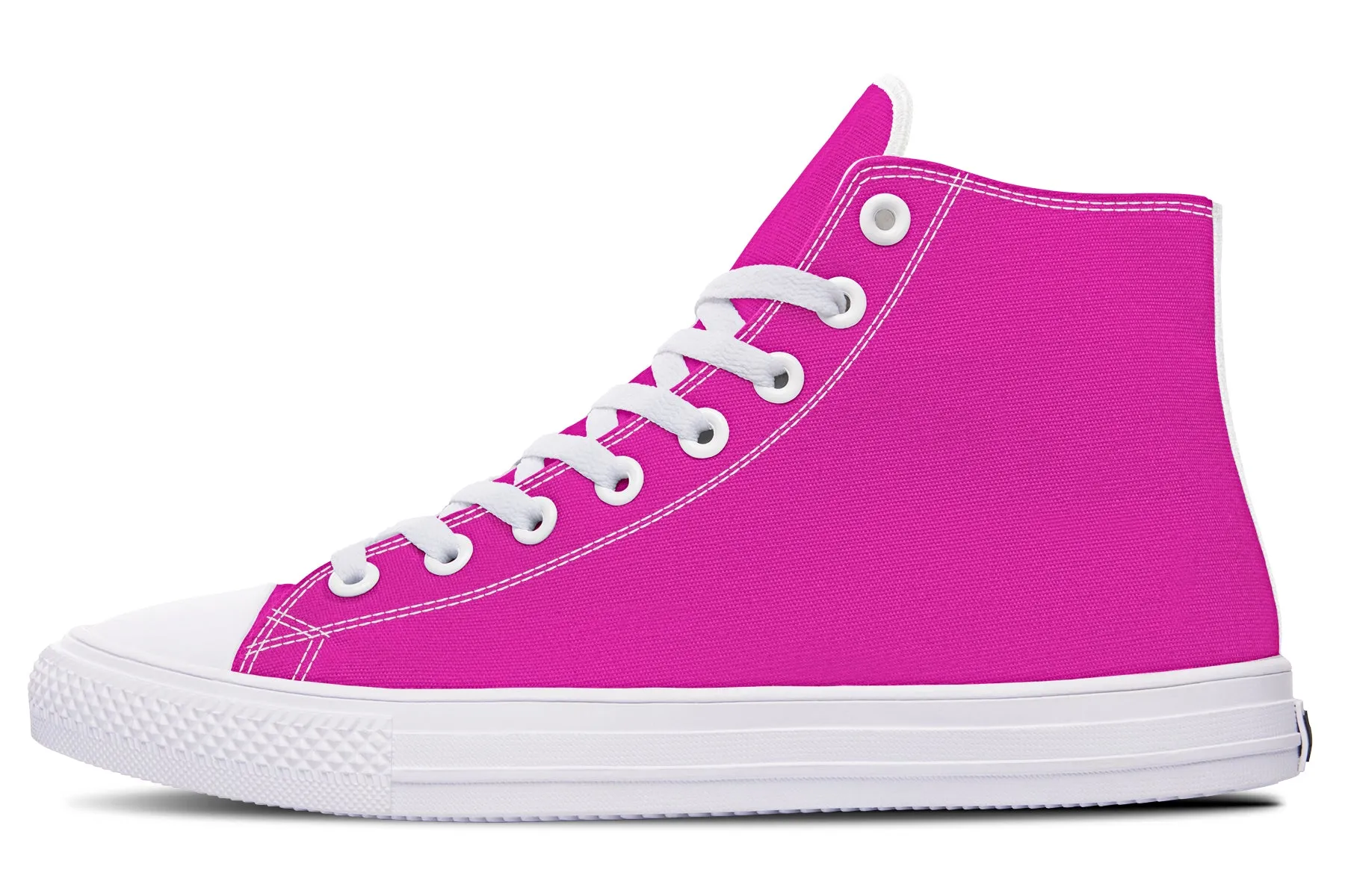 Blue And Pink Mismatch High Tops