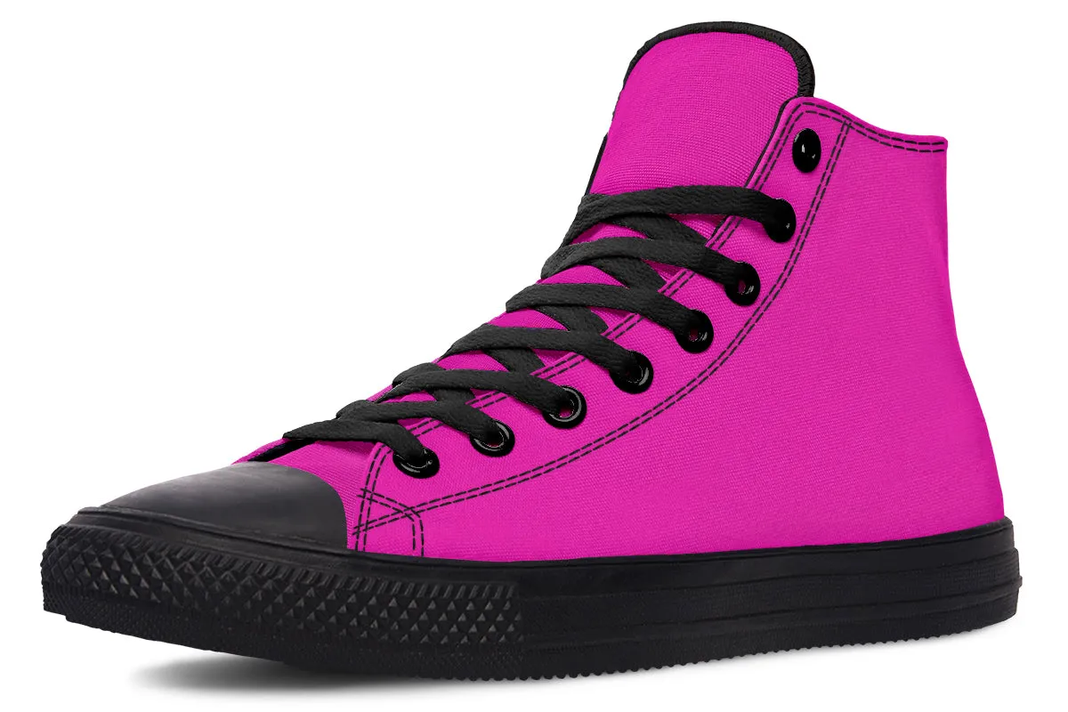 Blue And Pink Mismatch High Tops