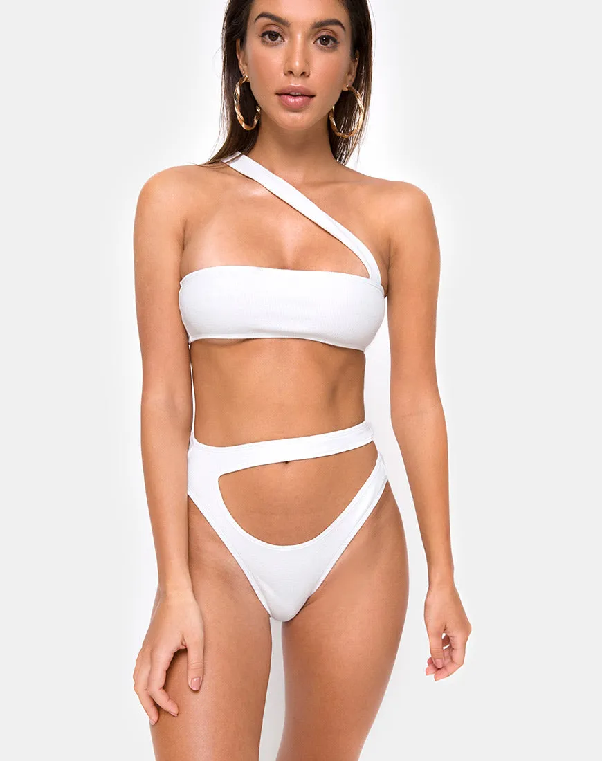 Bound Bikini Top in White