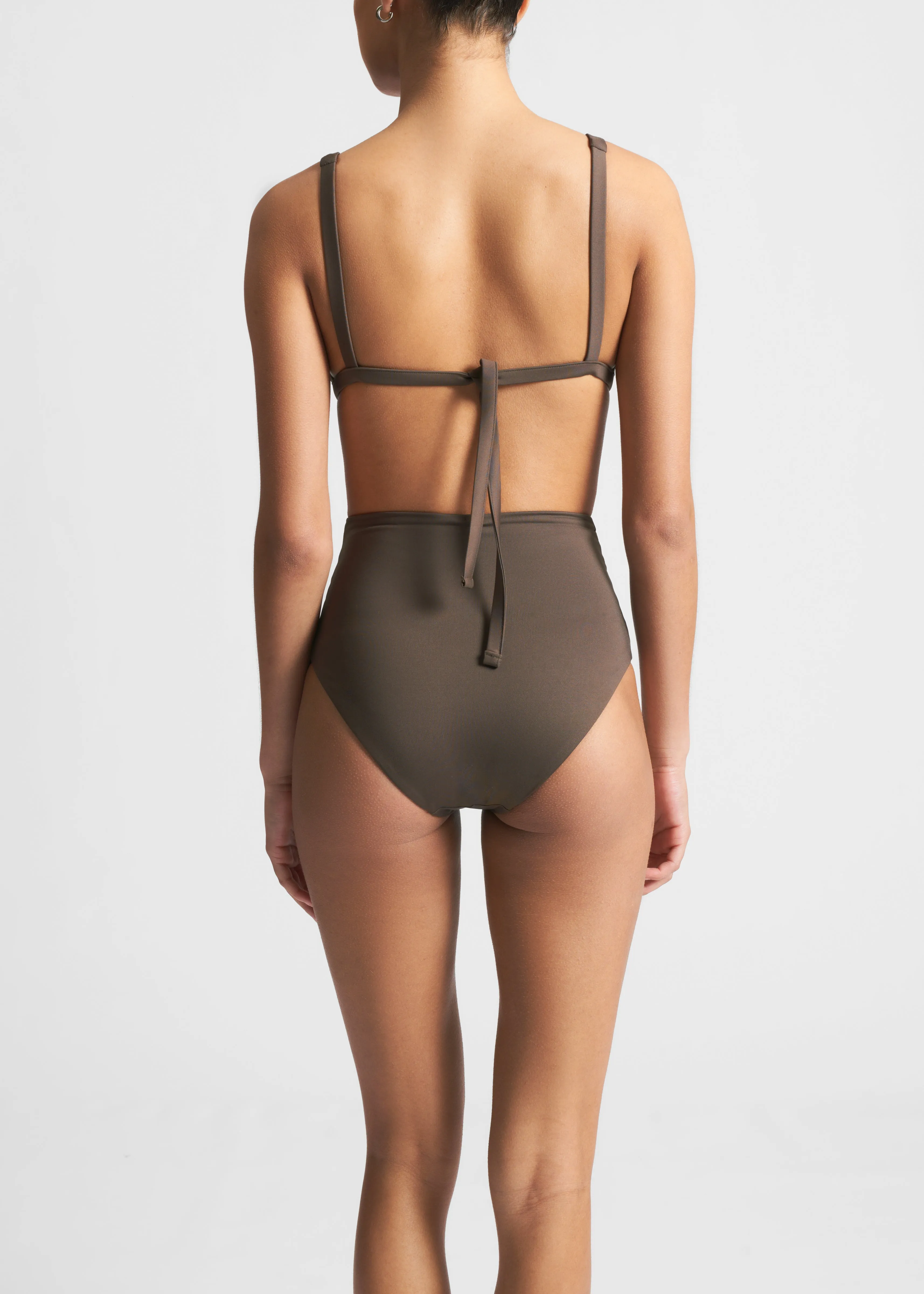 Cannes Bikini Top Dusk Brown