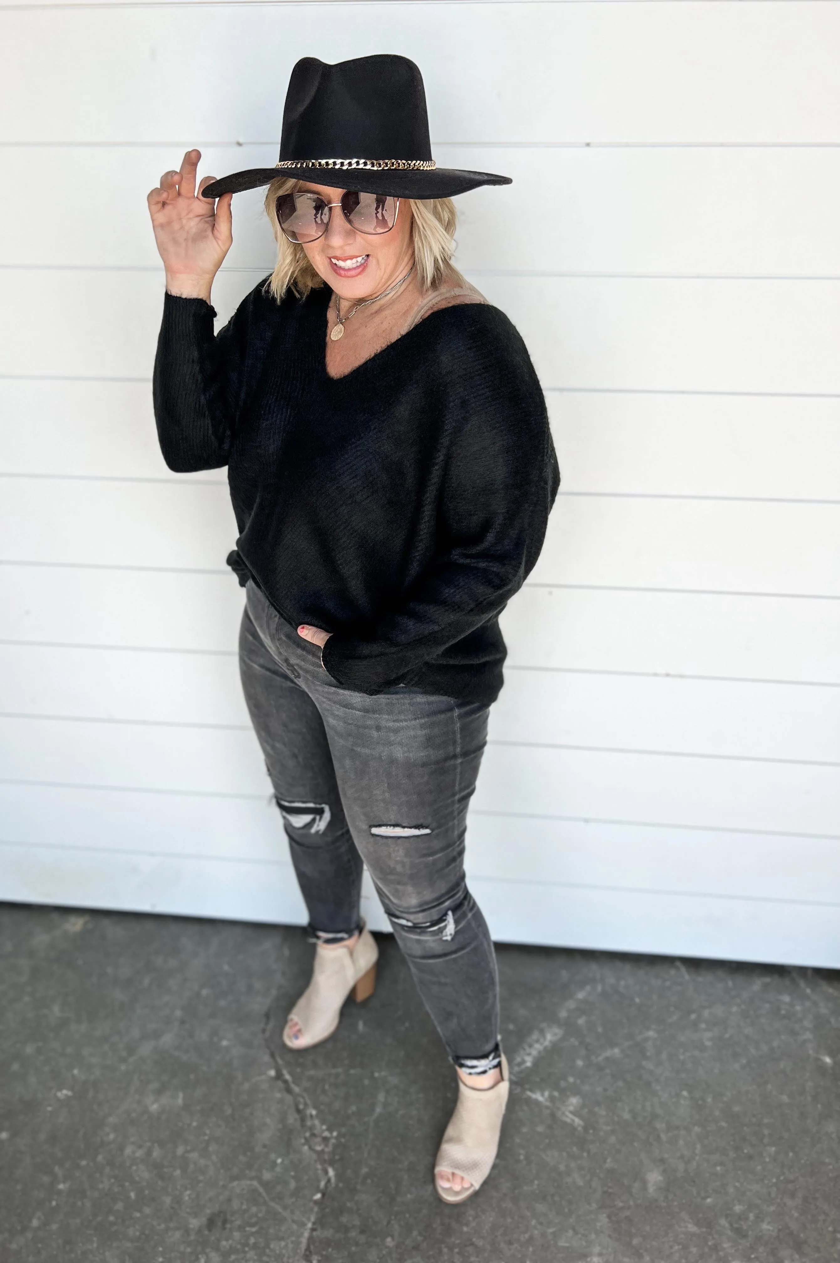 Chic and Sophisticated Oversized Sweater - Final Sale