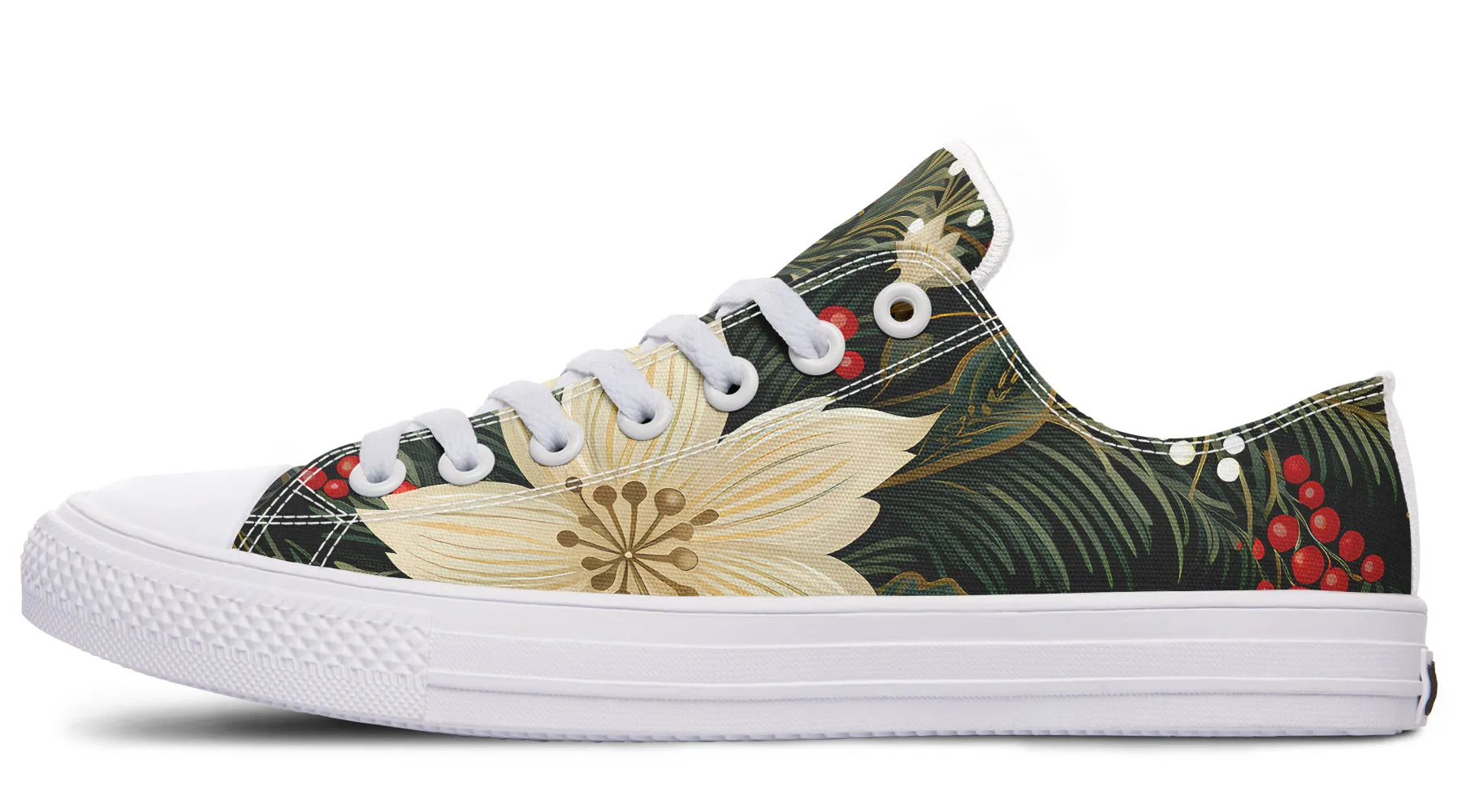 Christmas Flora Low Tops