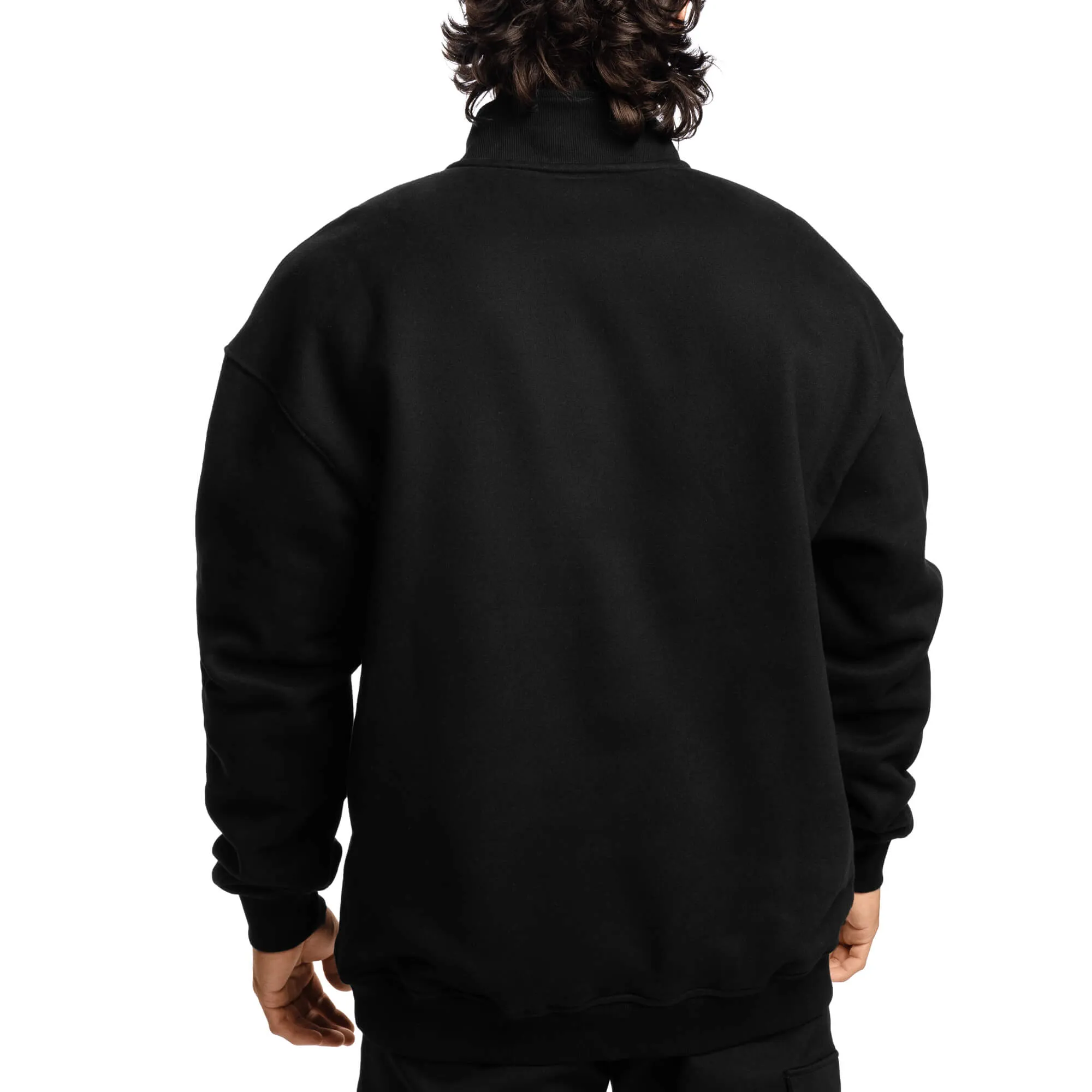 Comfy Crew Half Zip - Black