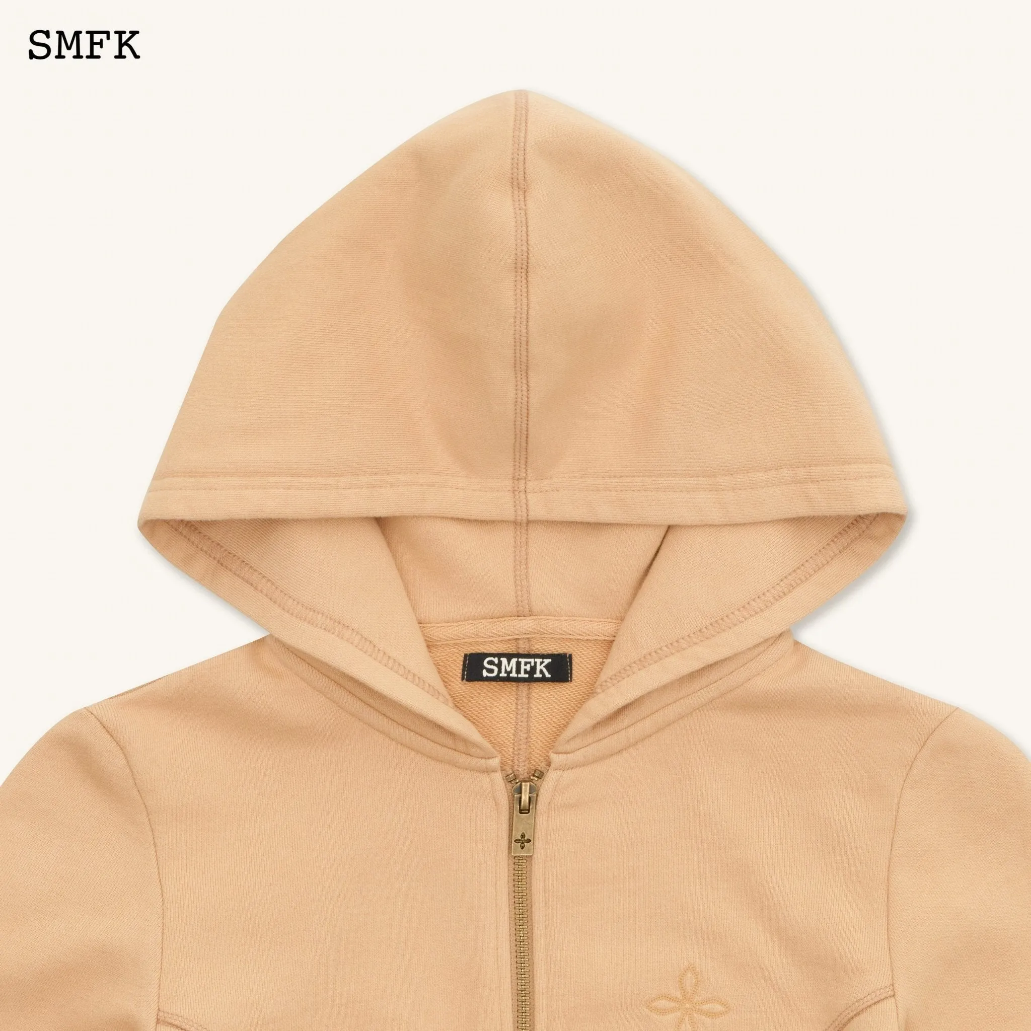 Compass Rove Stray Slim-Fit Hoodie In Sand