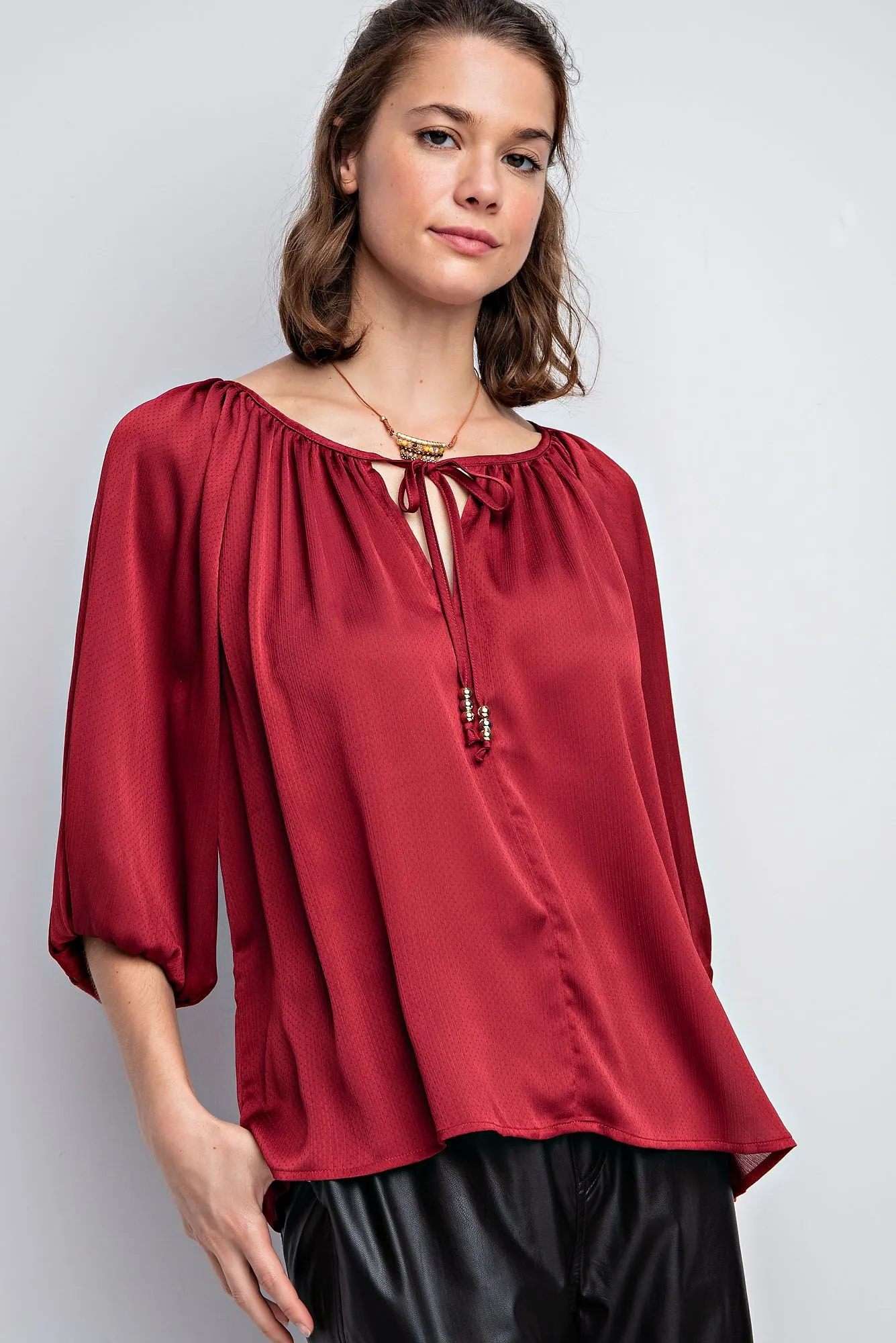 Elegant Top in Wine