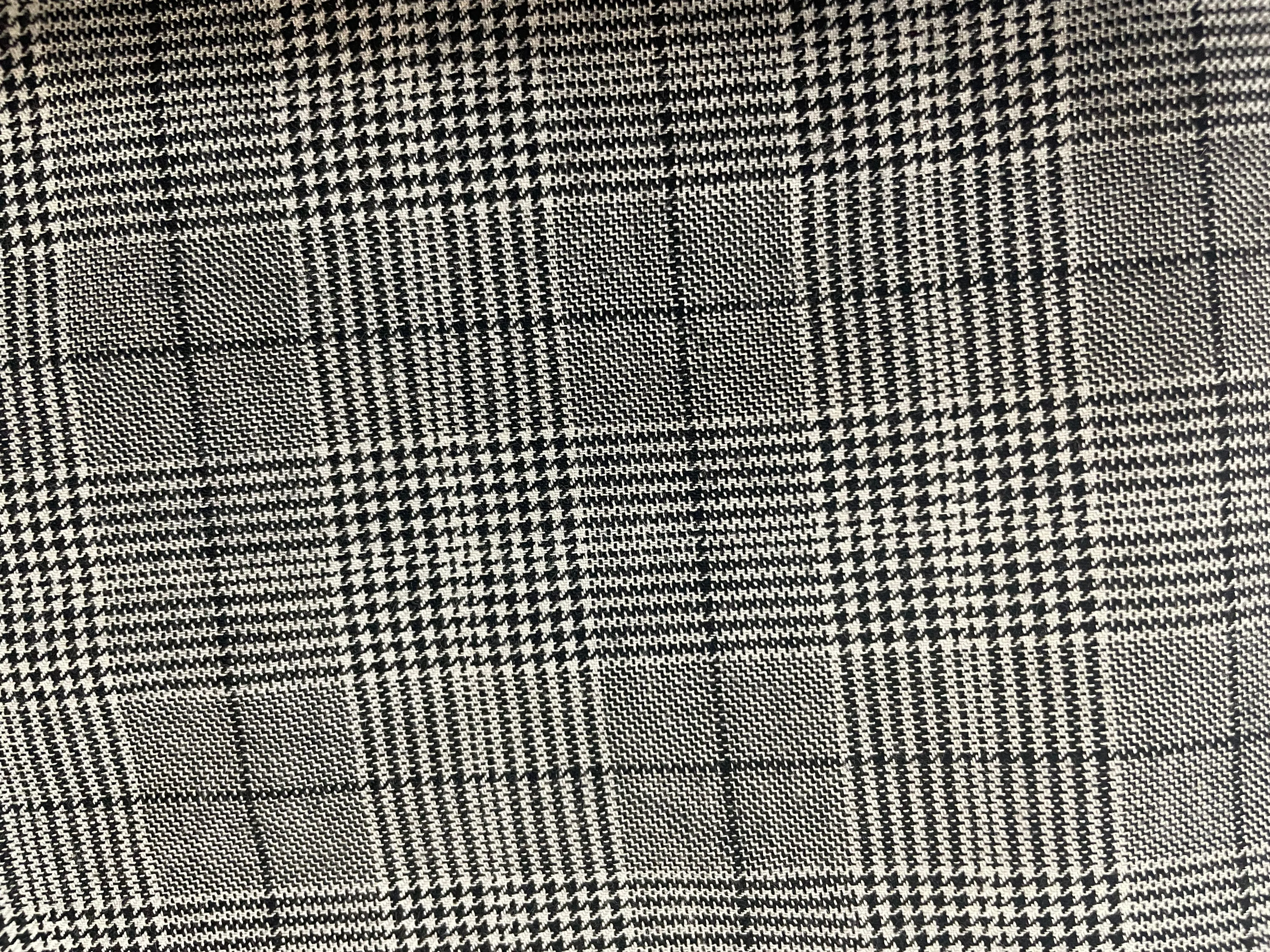 English Cotton Plaid - Black & White