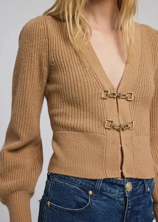 Generation Love Monse Saddle Cardigan in Camel