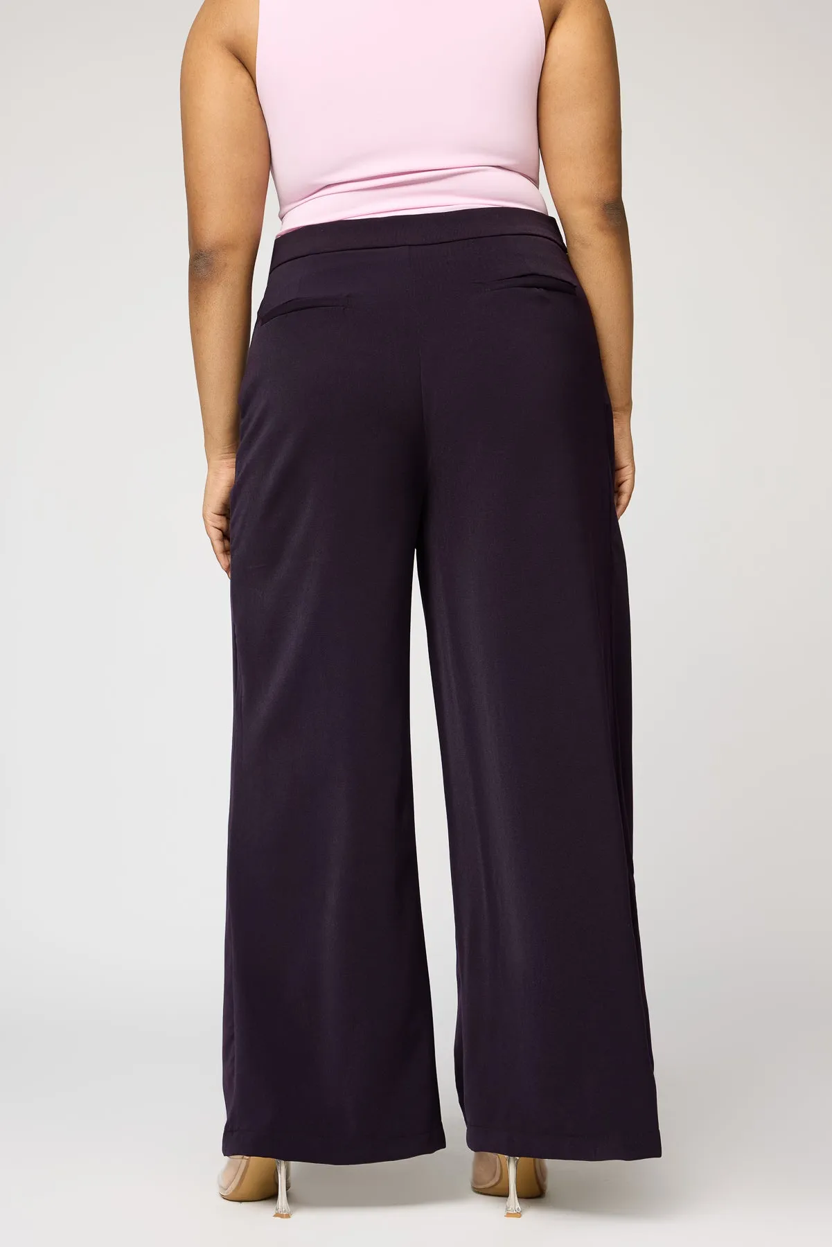 Imperial Purple Curve Pareo Korean Pants