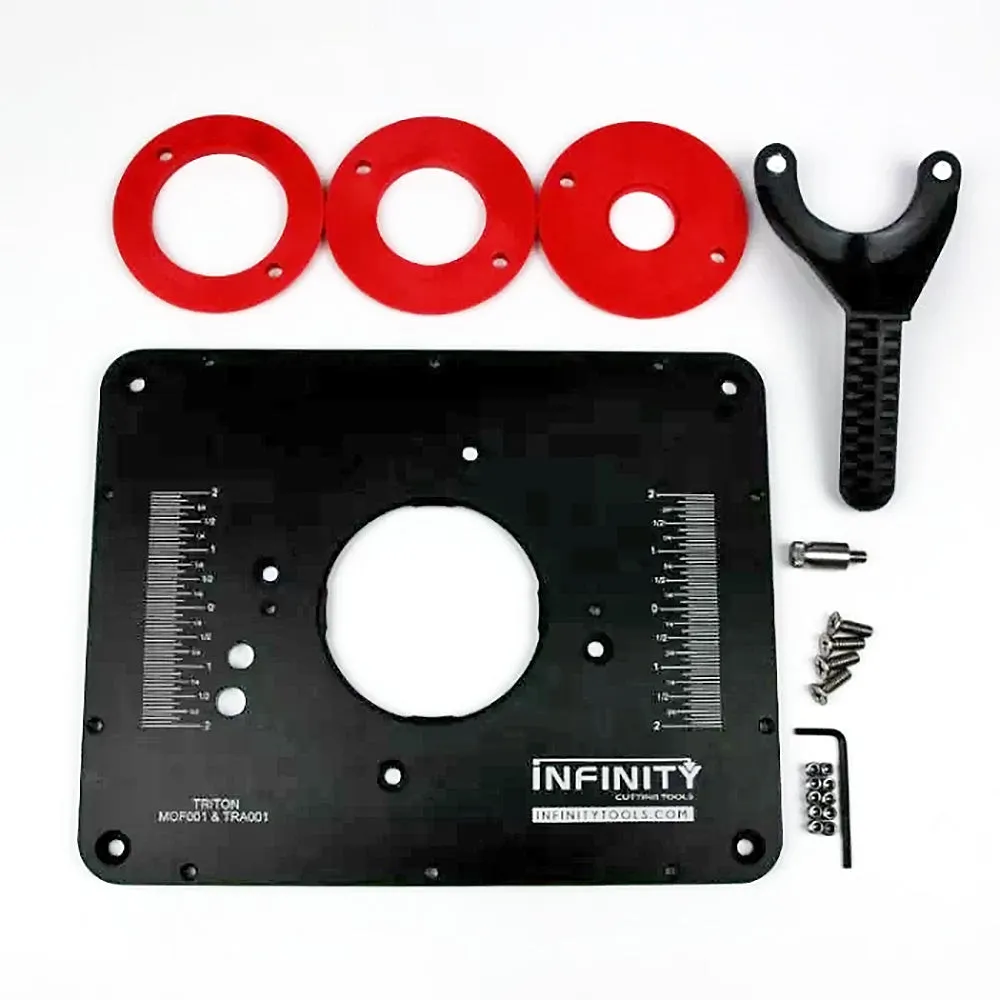 Infinity Tools Aluminum Router Table Insert Plate, 9-1/4" x 11-3/4"