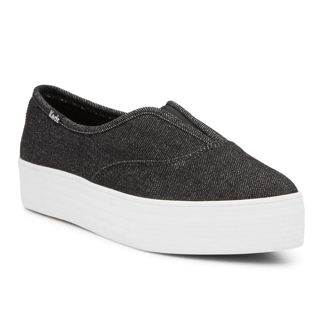 Keds Womens' Point Slip Textile Black (WF68001)