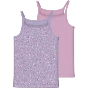 Name It Pastel Lilac Strap Top 2-pack Pastel Lilac Dot Noos