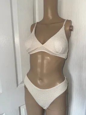 NUDE TEXTURED TANKINI SET