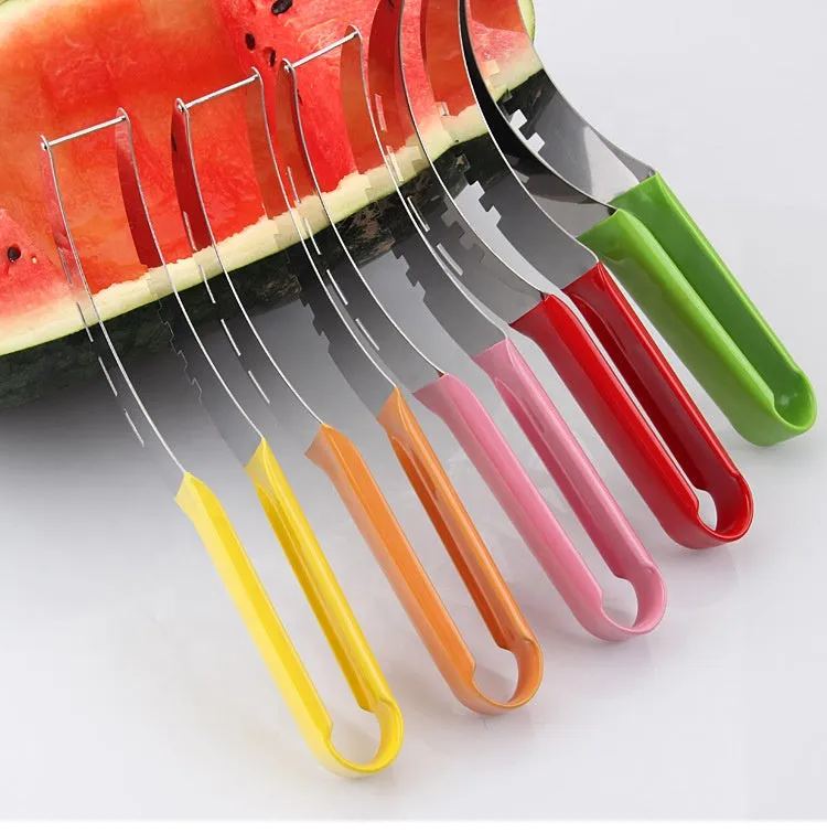 Professional Stainless Steel Watermelon Cutter/Slicer with PVA Handle