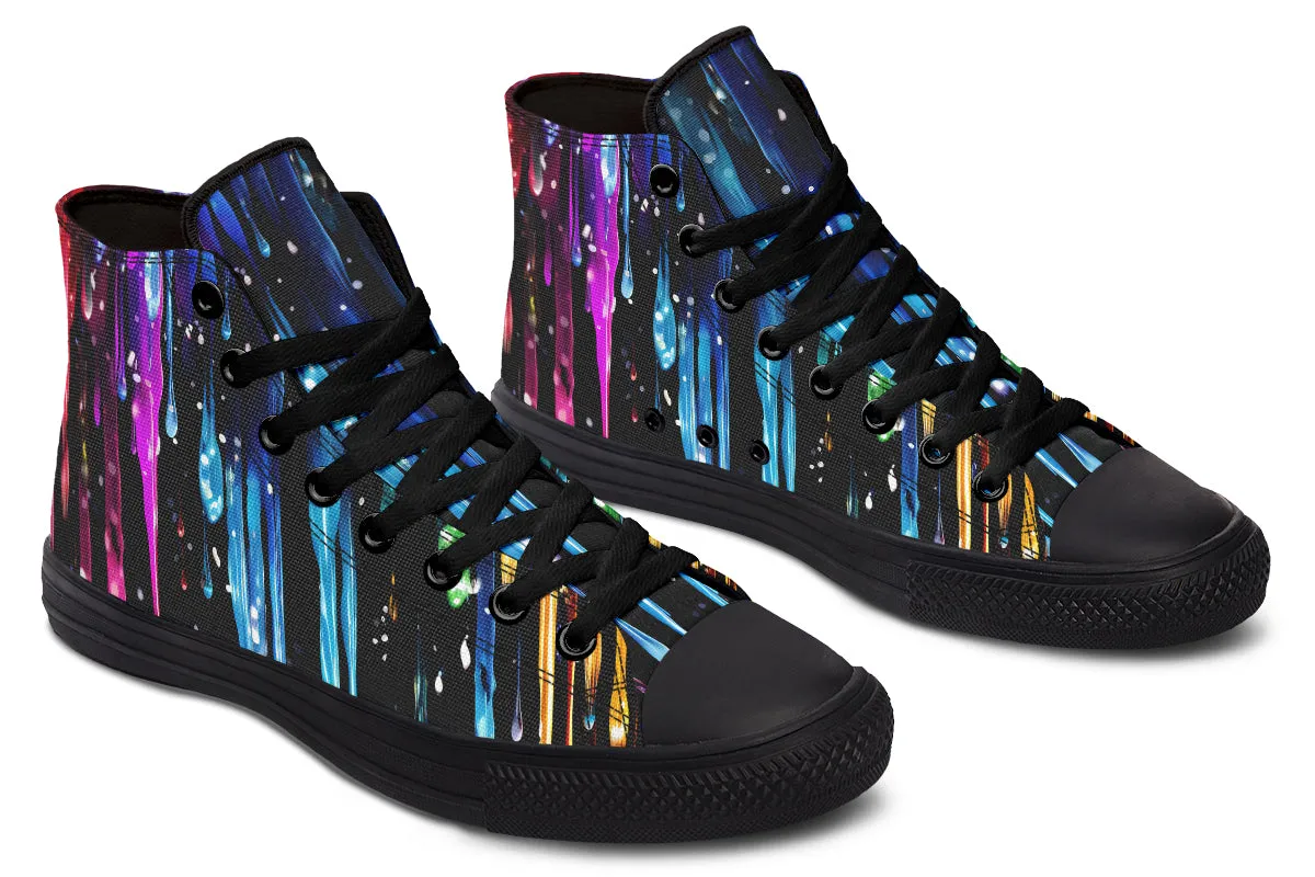 Rainbow Drips High Tops