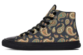 Retro Paisley High Tops