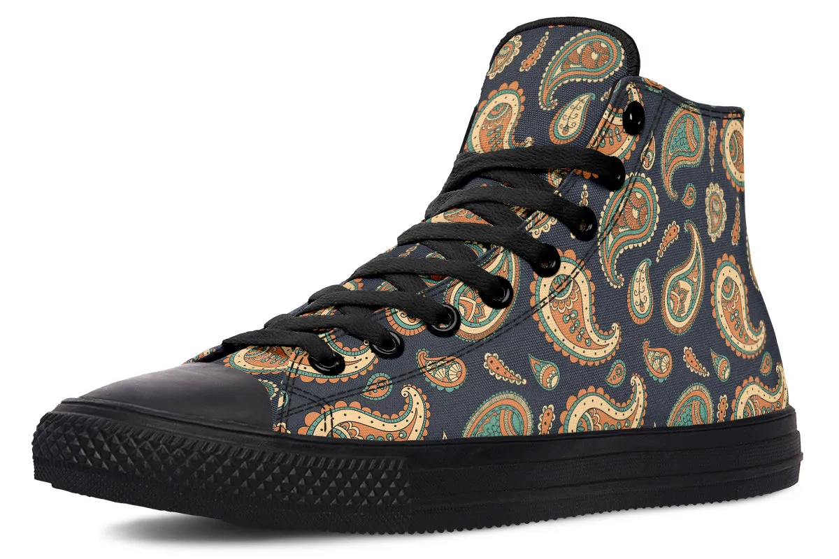 Retro Paisley High Tops