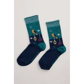 Seasalt Snowy Scenes Socks Fond Song Loch