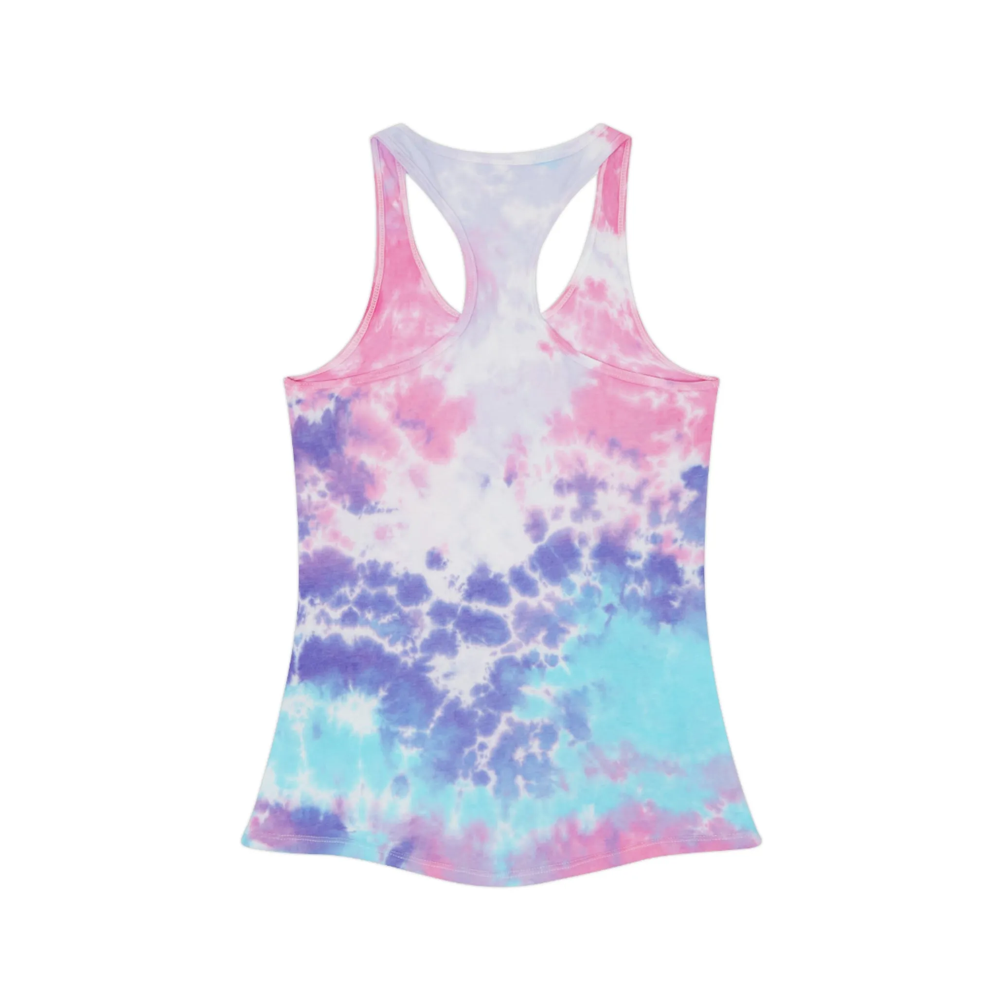 Snooty Fox Art Tie Dye Racerback Tank Top - Peace Sign