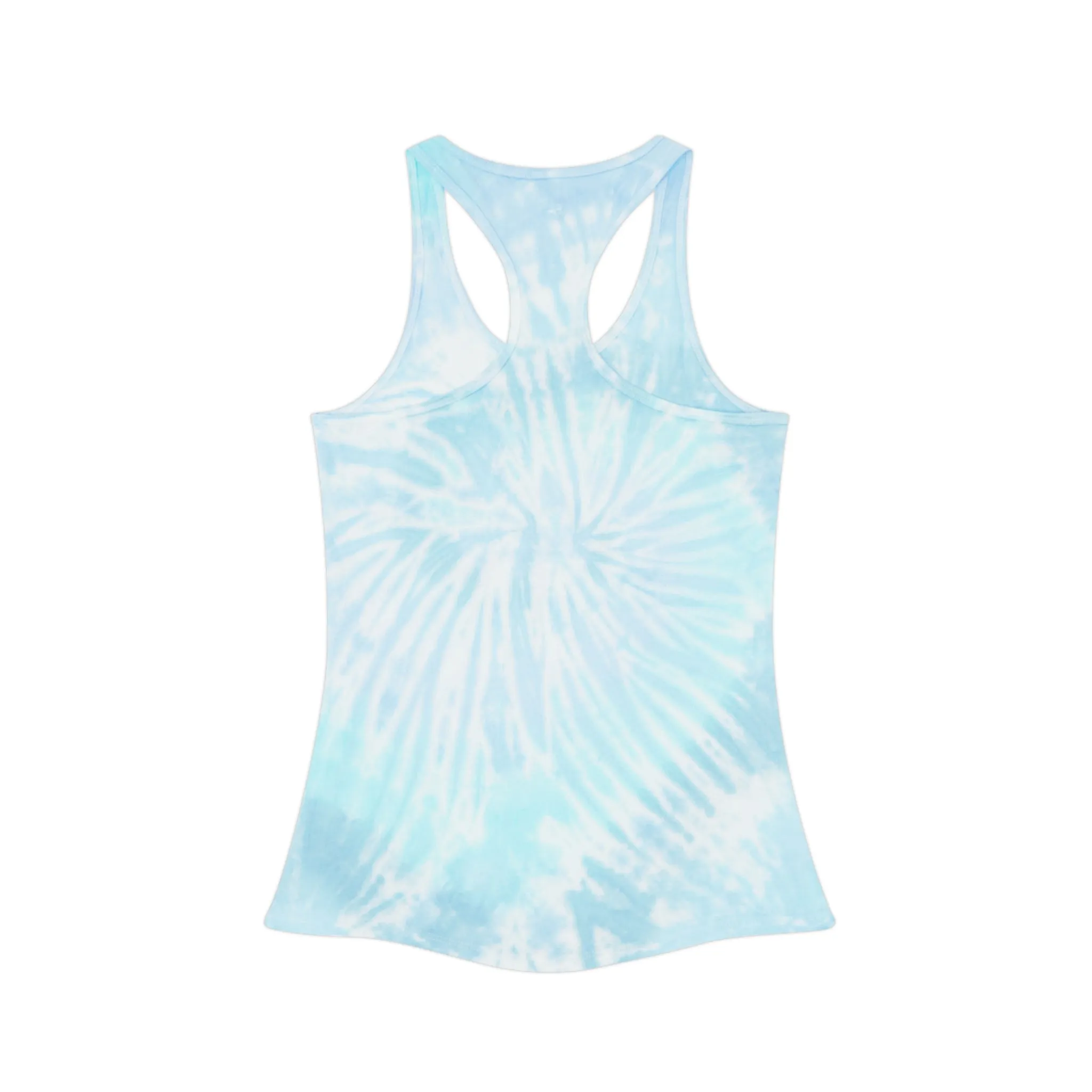 Snooty Fox Art Tie Dye Racerback Tank Top - Peace Sign