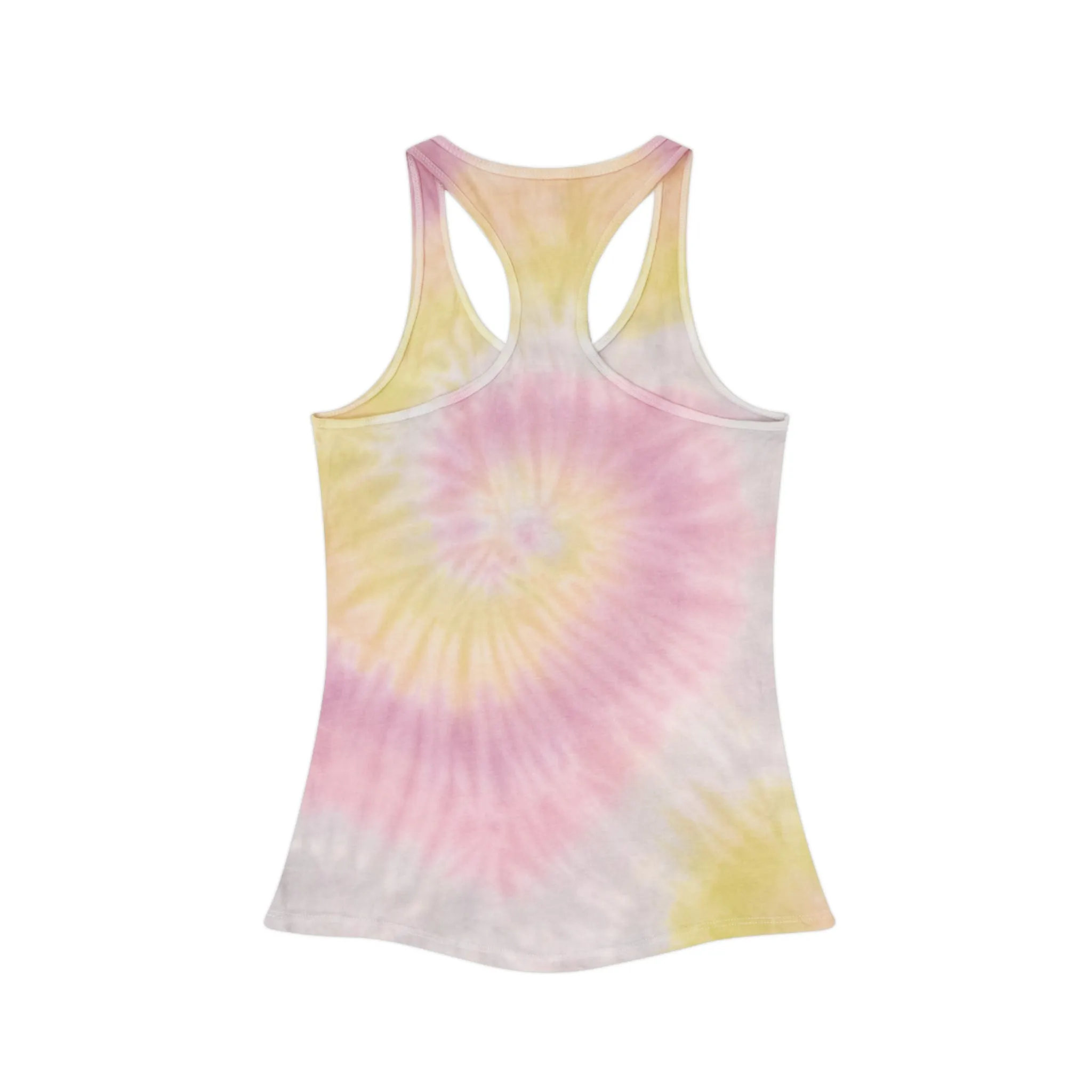 Snooty Fox Art Tie Dye Racerback Tank Top - Peace Sign