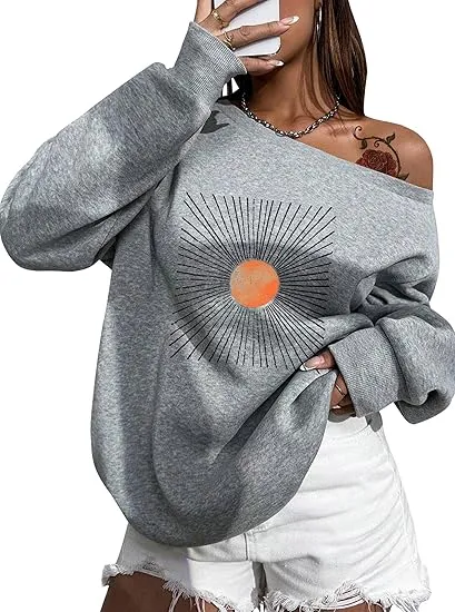 Suture Grey Comfy Pullover Sweatshirt w/Pockets