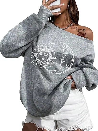 Suture Grey Comfy Pullover Sweatshirt w/Pockets