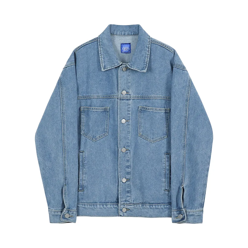 Trendy Denim Work Jacket Men's