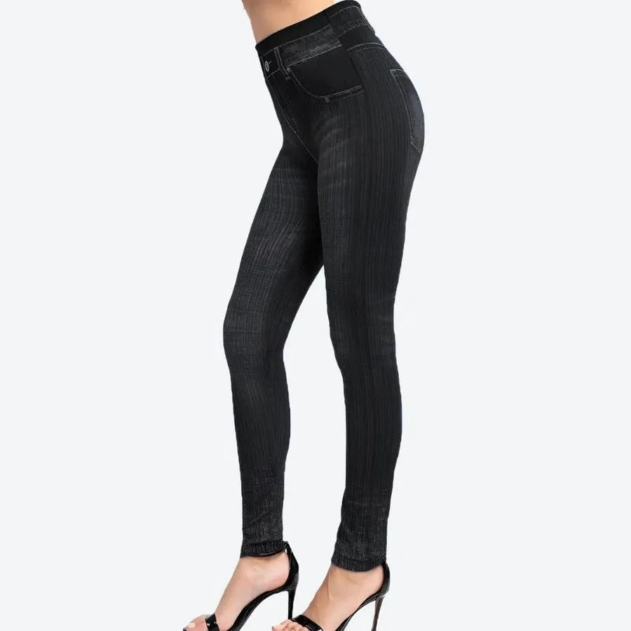 Trendy High-Waist Jegging Leggings