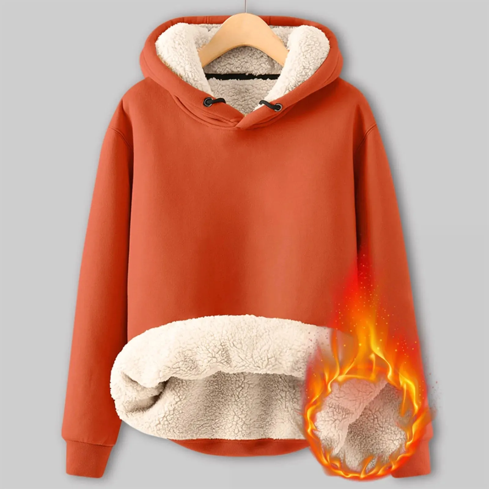 Trendy Women's Fleece Hoodie - Plush Winter Pullover