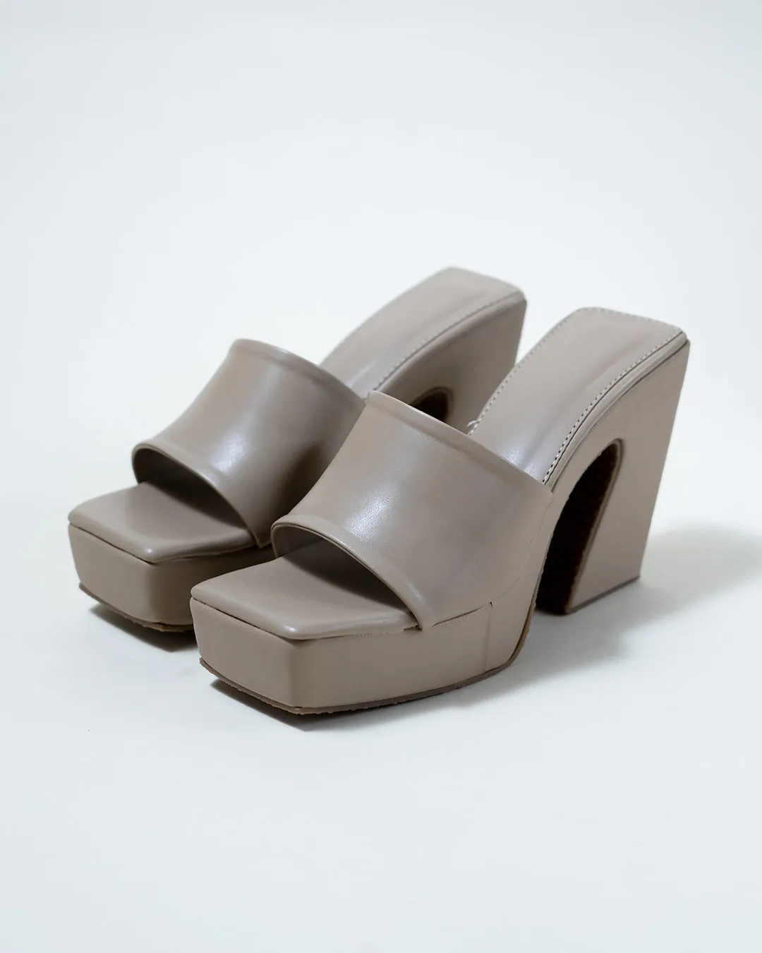 Y2K Trendy Comfort Platforms Mocha